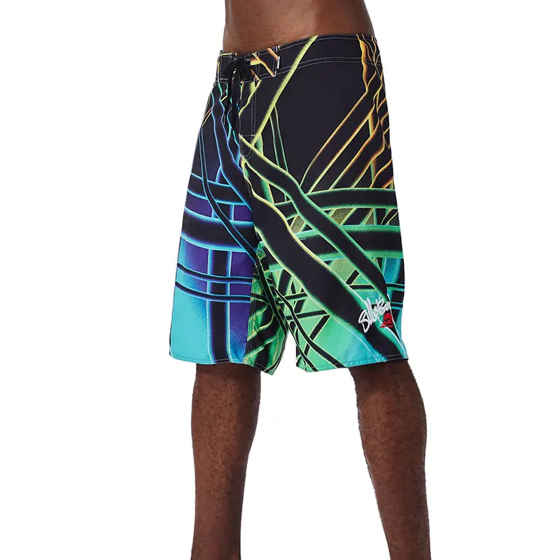 Summer New Fashion Trend Mens Beach Shorts Bermuda Phantom Quick Dry Swimwear Casual Print Diving Surfwear men swimming shorts