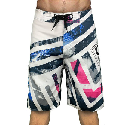 2024 New Printed Men's Swimming Shorts Surfing Beach Pants Running Shorts Bermuda Plate Pants Casual Fitness Pants Swimwear