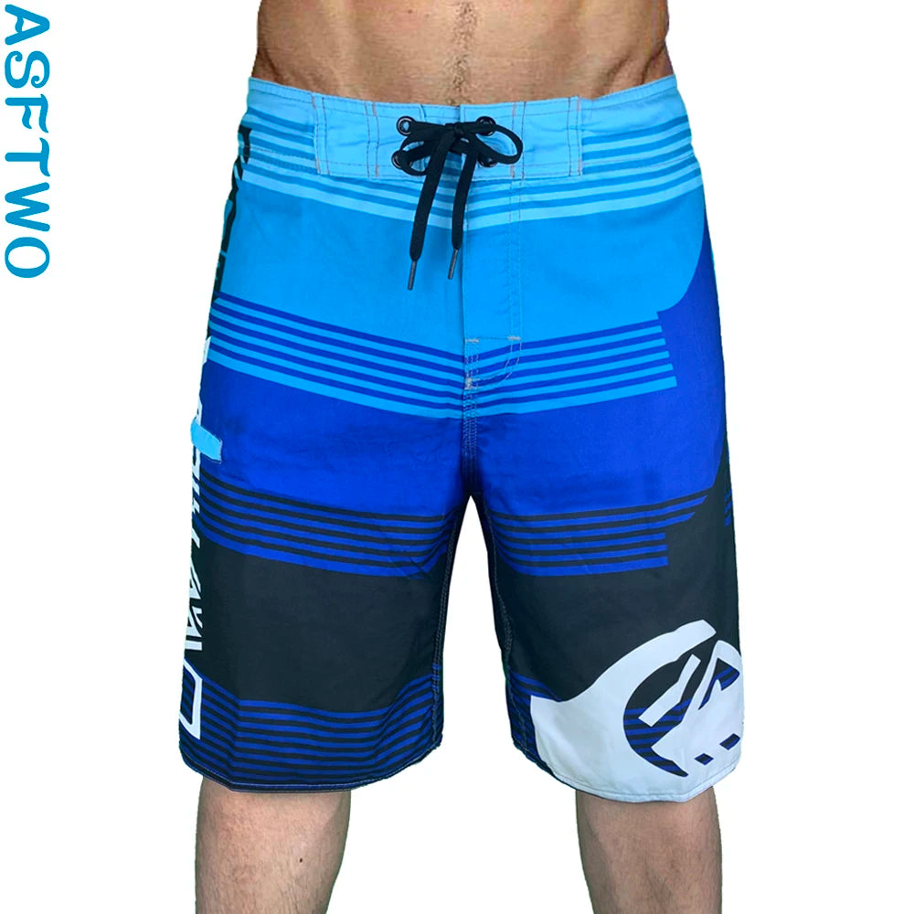 Summer New Fashion Trend Mens Beach Shorts Bermuda Phantom  Quick Dry Swimwear Casual Print Diving Surfwear men swimming shorts