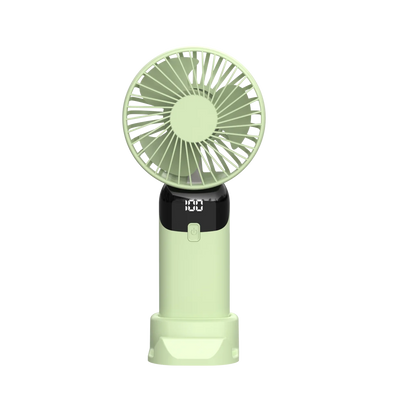 USB Mini Strong Wind Handheld Fan Portable Quiet Rechargeable Desktop Air Cooler with Phone Holder Cooling Fan Outdoor Travel