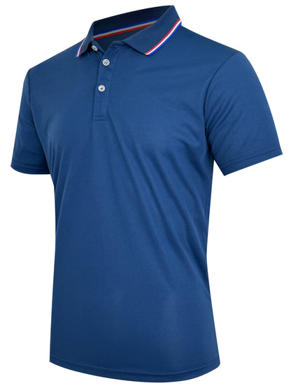 2025 Hot Sale Men's Summer Casual Breathable Comfortable Polo Shirt Men's Solid Color High Quality Short Sleeve T-Shirt