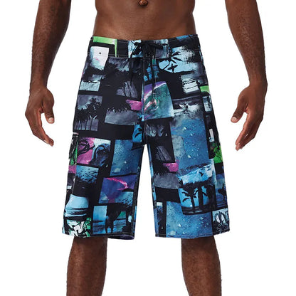 Summer New Fashion Trend Mens Beach Shorts Bermuda Phantom  Quick Dry Swimwear Casual Print Diving Surfwear men swimming shorts