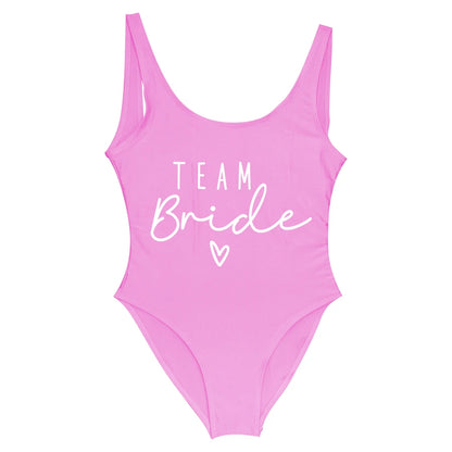 S-3XL Green Print Team Bride One-Piece Swimsuit Squad Women Swimwear Bachelorette Party Swimsuit Summer Beatchwear Bathing Suit