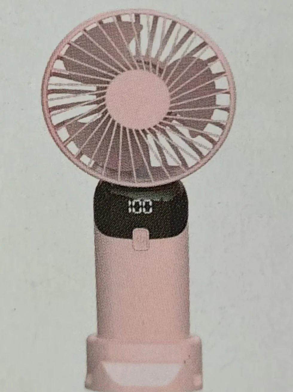 USB Mini Strong Wind Handheld Fan Portable Quiet Rechargeable Desktop Air Cooler with Phone Holder Cooling Fan Outdoor Travel