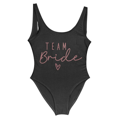 S-3XL Green Print Team Bride One-Piece Swimsuit Squad Women Swimwear Bachelorette Party Swimsuit Summer Beatchwear Bathing Suit