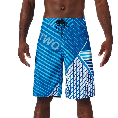 Summer New Fashion Trend Mens Beach Shorts Bermuda Phantom  Quick Dry Swimwear Casual Print Diving Surfwear men swimming shorts