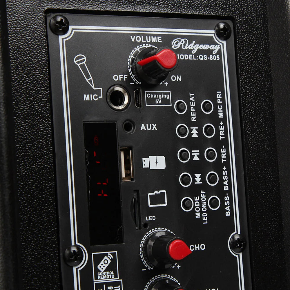 3000 Watts RGB Wireless Portable Party Bluetooth Speaker With Microphone & Remote 8" Subwoofer High Quality Big Sound