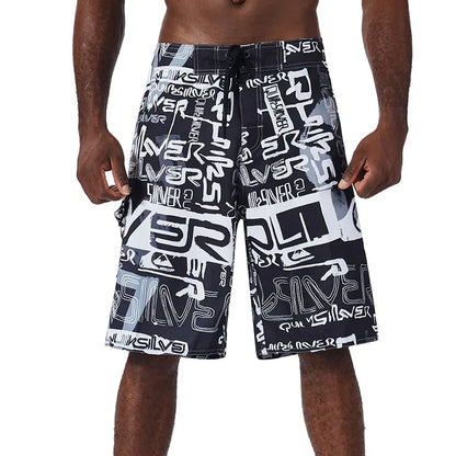 Summer New Fashion Trend Mens Beach Shorts Bermuda Phantom  Quick Dry Swimwear Casual Print Diving Surfwear men swimming shorts