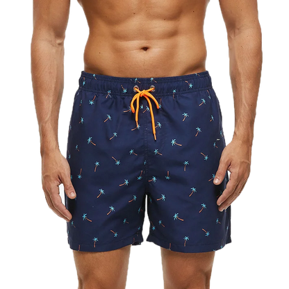 DATIFER Summer Men Beach Print Shorts Surfing Swimwear Fitness Workout Trunks Male Sportswear With Pockets Pants