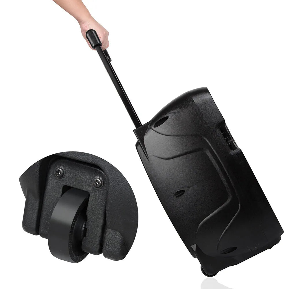 3000 Watts RGB Wireless Portable Party Bluetooth Speaker With Microphone & Remote 8" Subwoofer High Quality Big Sound